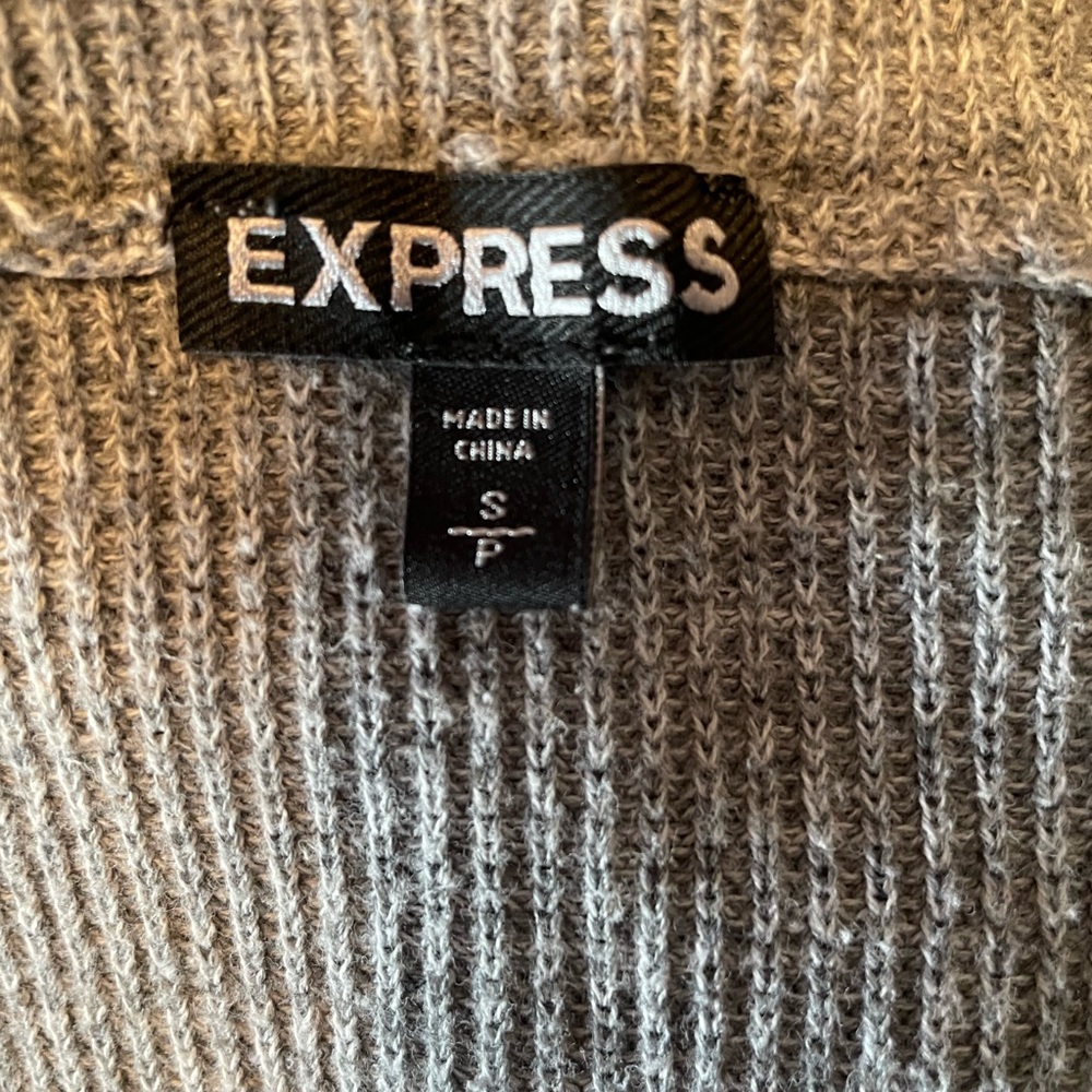 EXPRESS Grey Cardigan - Picture 3 of 3